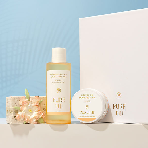 PURE FIJI ココナッツ ボディケアセット Luxury Gift Set - Oil, Body Butter, Soap – Pure Fiji Store