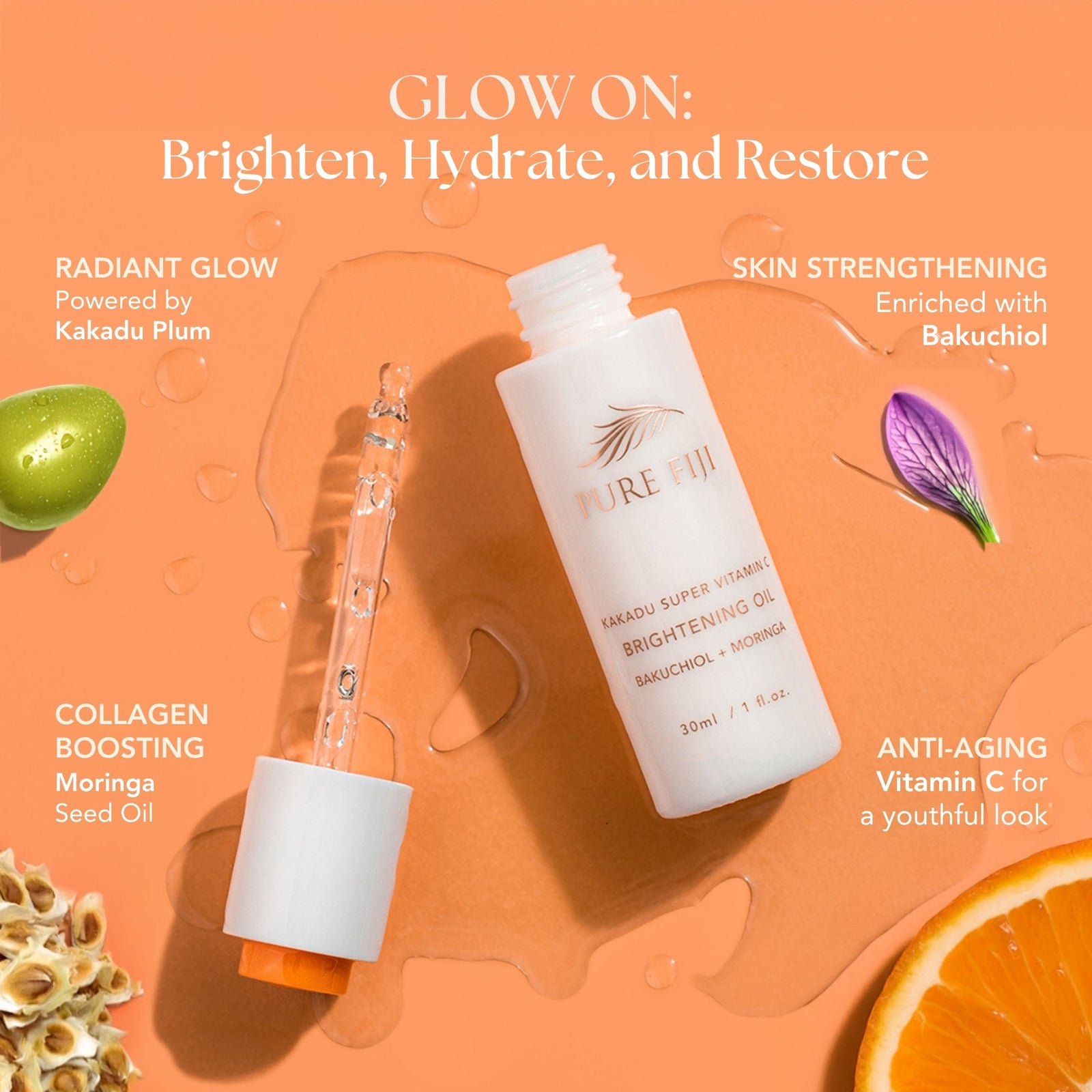 Kakadu Super Vitamin C Brightening Oil with Bakuchiol + Moringa
